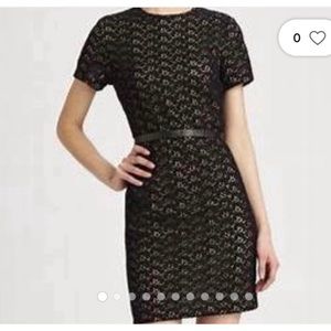 Diane von Furstenberg floral Cindy Acorn Lace shift dress